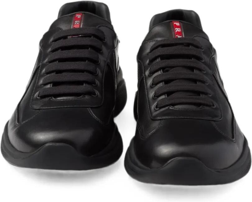 Prada America's Cup nappa leren sneakers Zwart - Foto 3