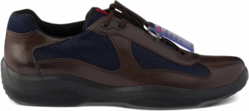 Prada America's Cup Original sneakers in brushed leather and bike fabric Bruin