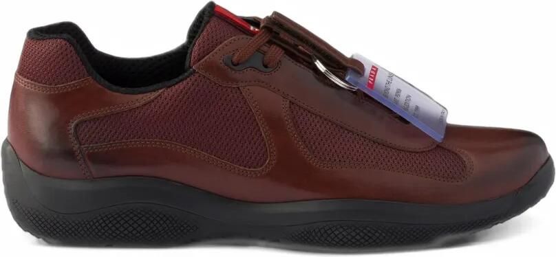 Prada America's Cup Original sneakers in brushed leather and bike fabric Bruin
