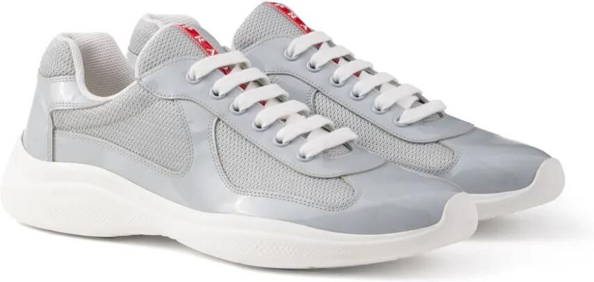 Prada America's Cup sneakers met logopatch Grijs - Foto 5