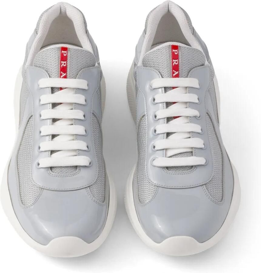 Prada America's Cup sneakers met logopatch Grijs - Foto 2