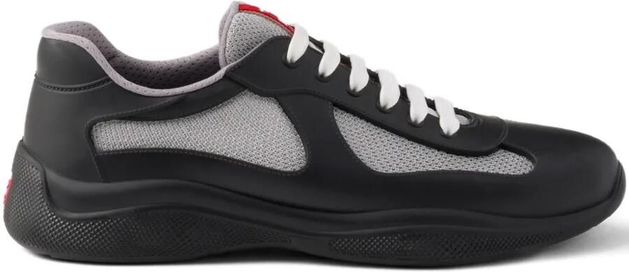 Prada America's Cup sneakers met logopatch Zwart