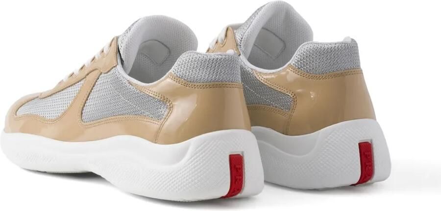 Prada America's Cup sneakers met vlakken Beige - Foto 4