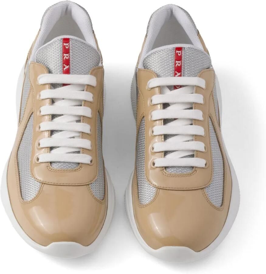 Prada America's Cup sneakers met vlakken Beige - Foto 2