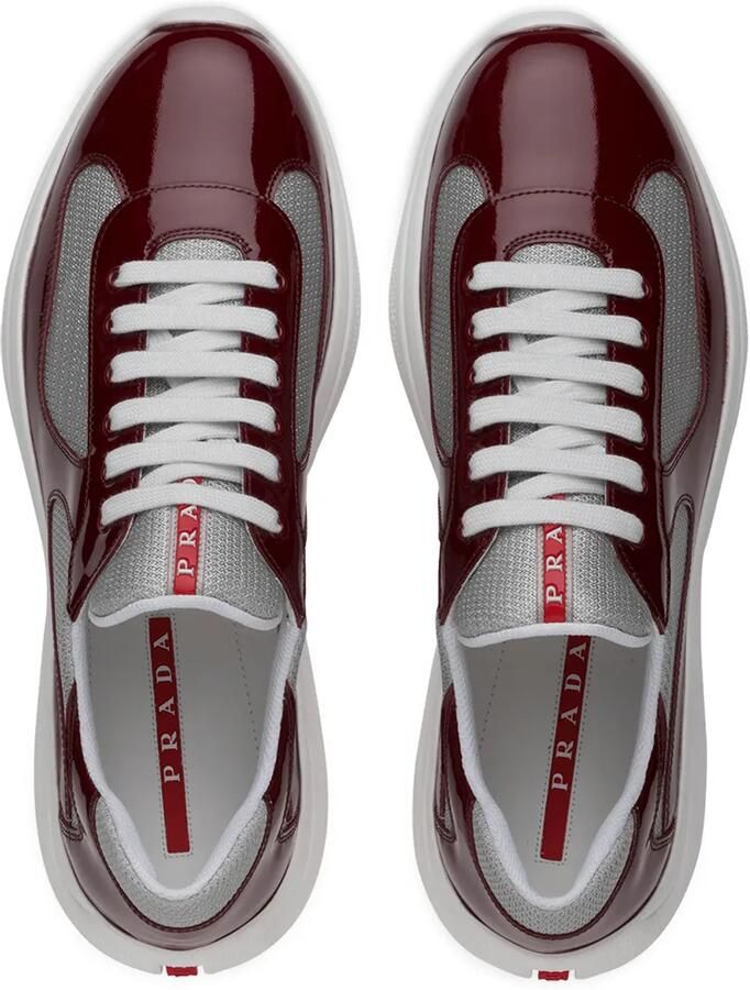 Prada America's Cup sneakers met vlakken Rood - Foto 3