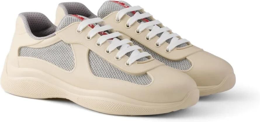 Prada America's Cup sneakers van fietsstof en rubber Beige - Foto 4