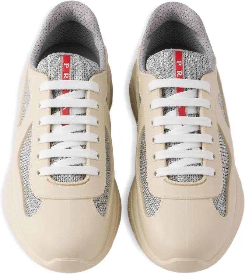 Prada America's Cup sneakers van fietsstof en rubber Beige - Foto 2
