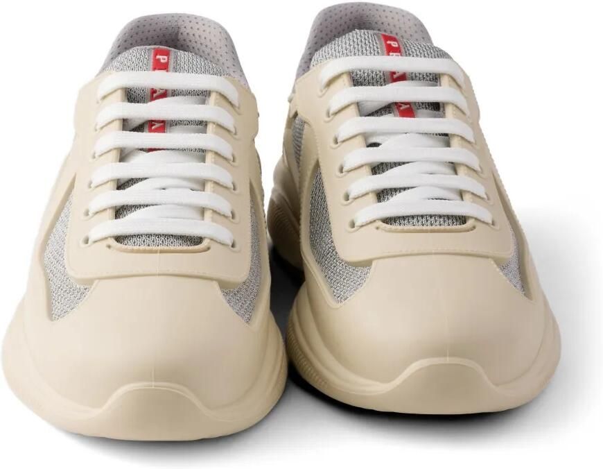 Prada America's Cup sneakers van fietsstof en rubber Beige - Foto 3