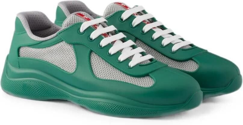 Prada America's Cup sneakers van fietsstof en rubber Groen - Foto 5
