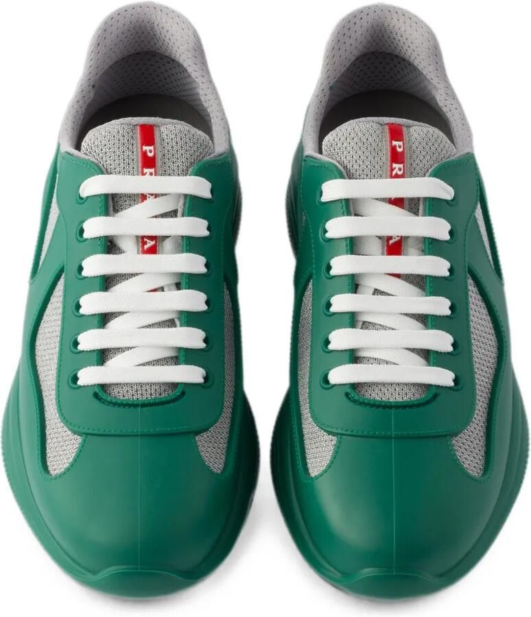 Prada America's Cup sneakers van fietsstof en rubber Groen - Foto 2
