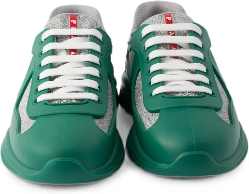Prada America's Cup sneakers van fietsstof en rubber Groen - Foto 3