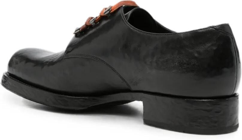 Prada Antieke leren veterschoenen Zwart - Foto 2