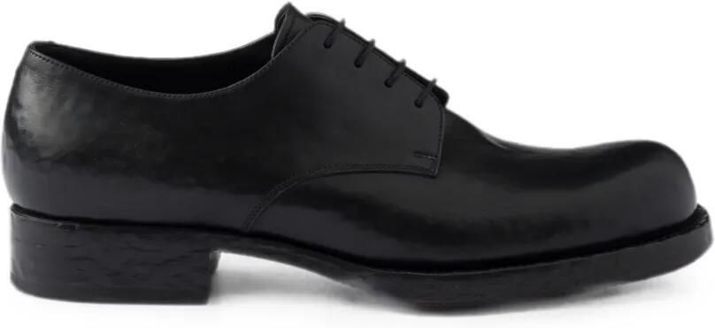 Prada Antieke leren veterschoenen Zwart