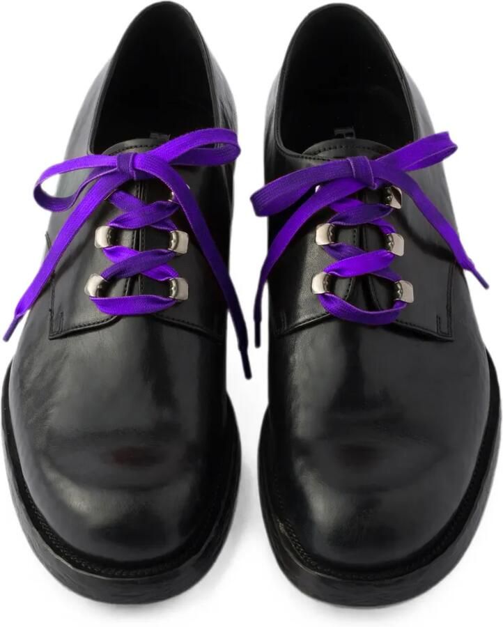 Prada Antieke leren veterschoenen Zwart - Foto 2