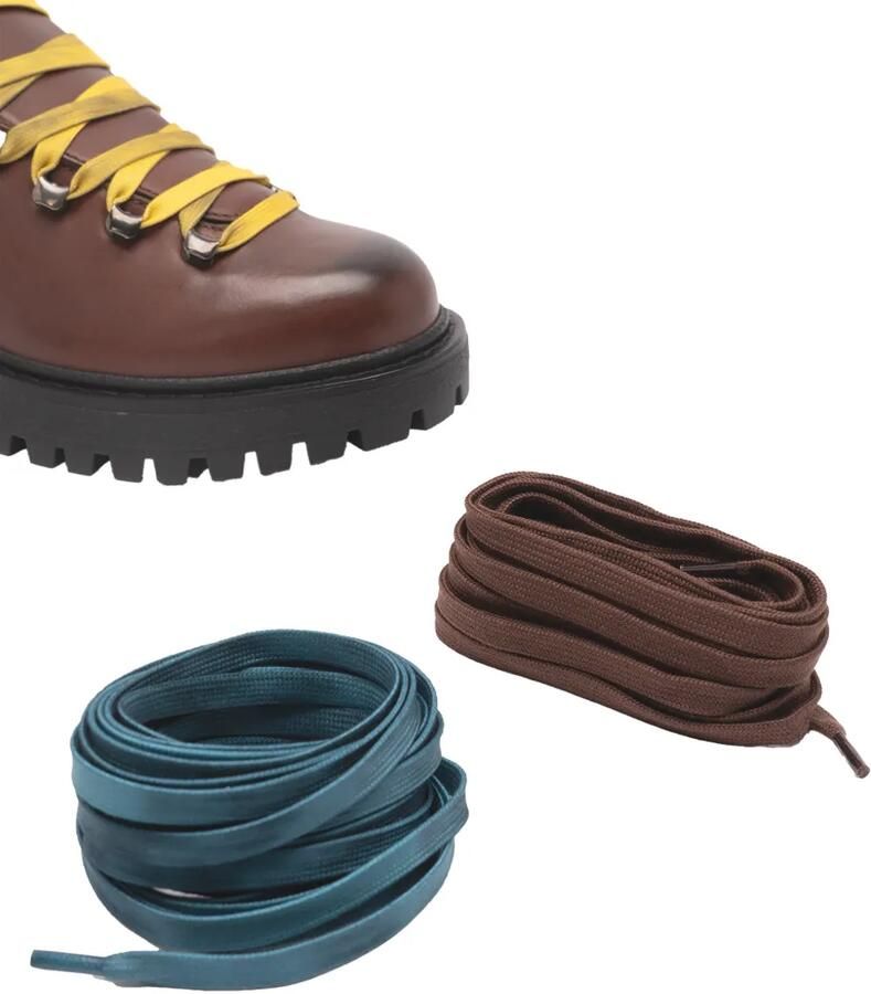 Prada antiqued leather lace-up ankle boots Bruin - Foto 2