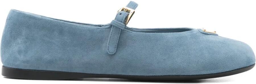 Prada Ballerina's met gespbandje Blauw