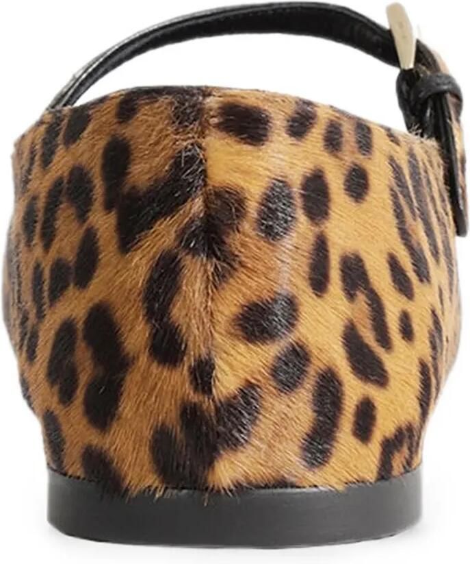 Prada Ballerina's met luipaardprint en gespbandje Bruin - Foto 2