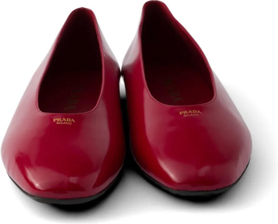 Prada Ballerina's van geborsteld leer Rood - Foto 2