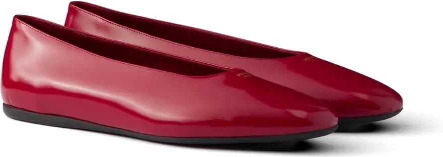 Prada Ballerina's van geborsteld leer Rood - Foto 3