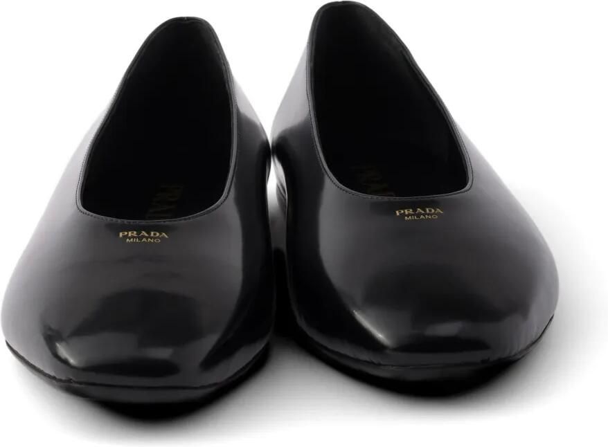 Prada Ballerina's van geborsteld leer Zwart