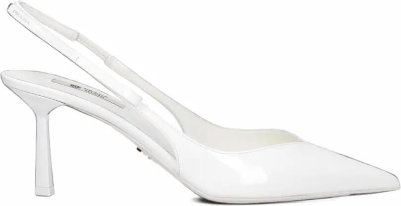 Prada bow-detail slingback pumps Wit