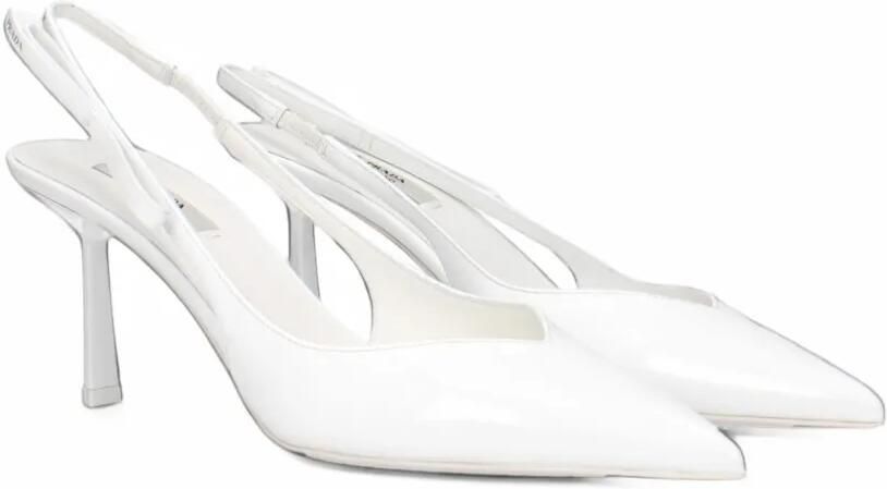 Prada bow-detail slingback pumps Wit - Foto 5