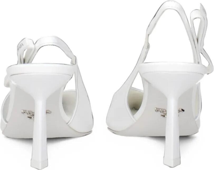 Prada bow-detail slingback pumps Wit - Foto 3