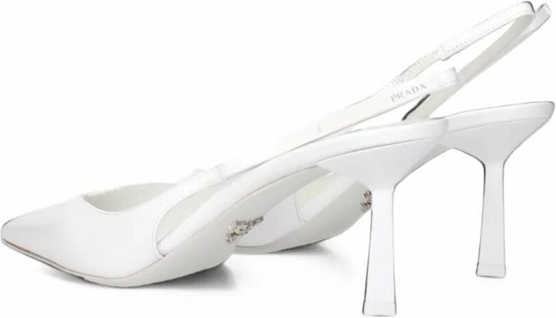 Prada bow-detail slingback pumps Wit - Foto 4