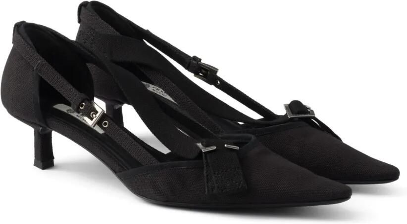Prada Canvas pumps Zwart
