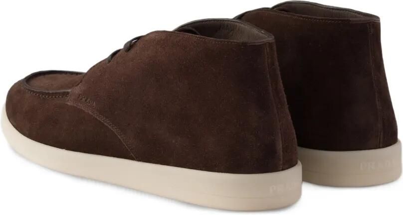 Prada Chukka suède laarzen Bruin - Foto 5