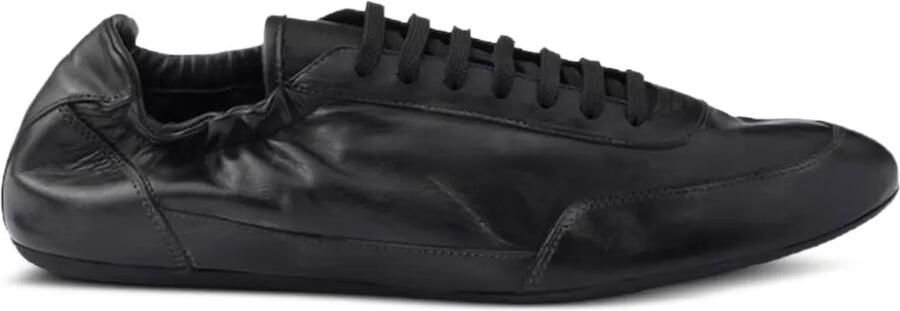 Prada Collapse leren sneakers Zwart