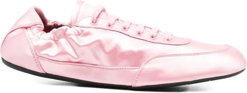 Prada Collapse sneakers met ruches Roze