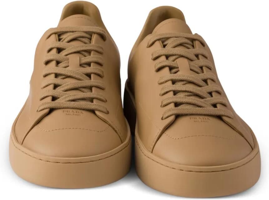 Prada Court leren sneakers Beige - Foto 3