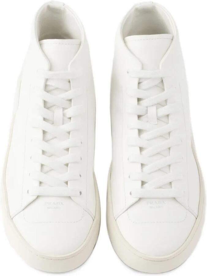 Prada Court leren high-top sneakers Wit - Foto 3