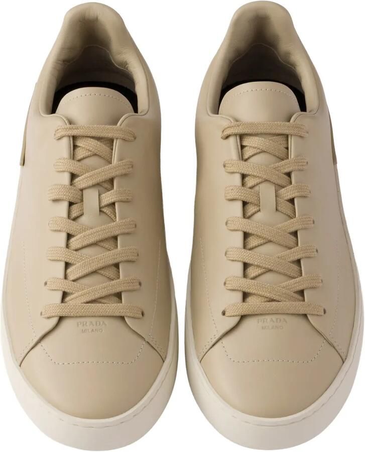 Prada Court leren sneakers Beige - Foto 2