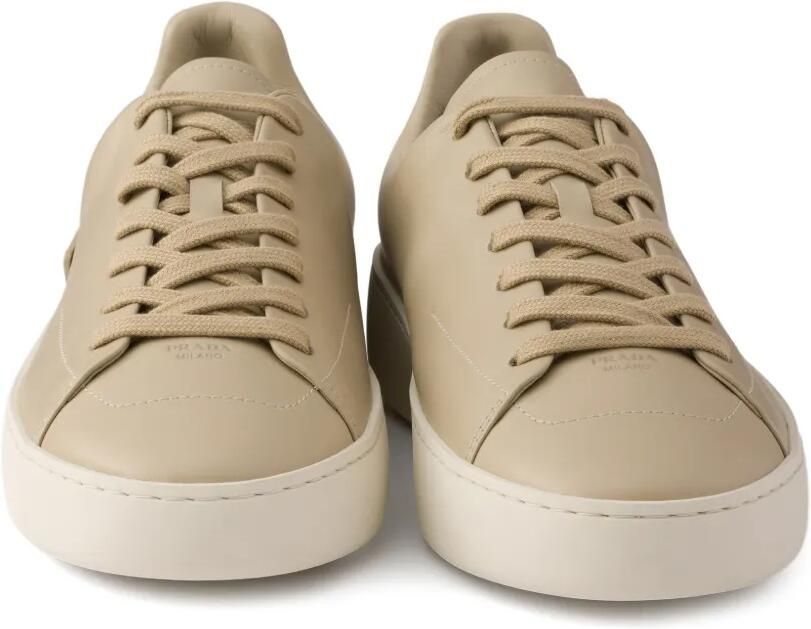 Prada Court leren sneakers Beige - Foto 3
