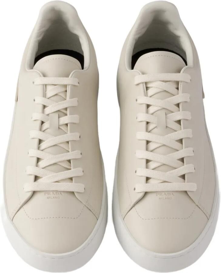 Prada Court leren sneakers Beige - Foto 2