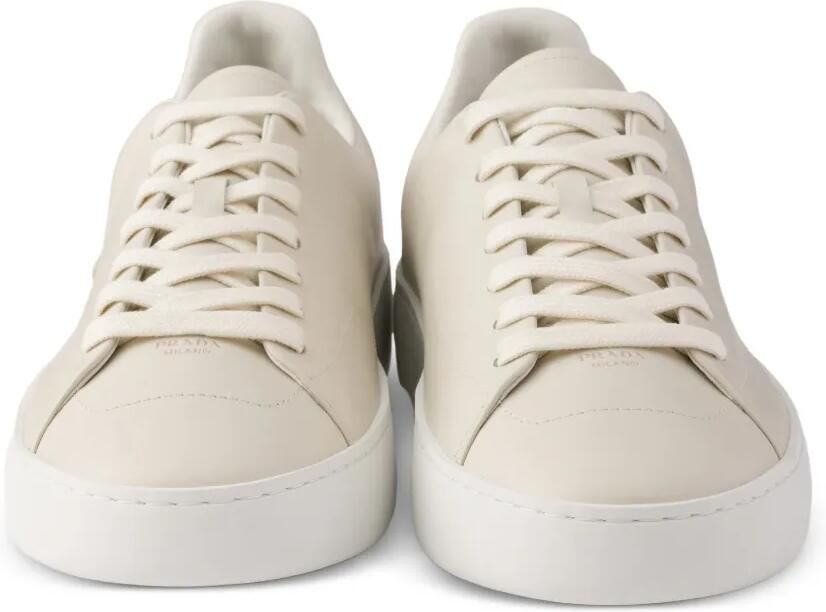 Prada Court leren sneakers Beige - Foto 3
