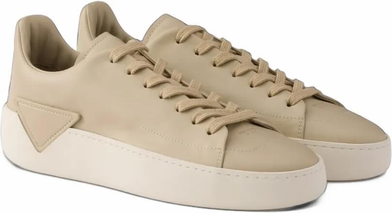 Prada Court leren sneakers Beige - Foto 5