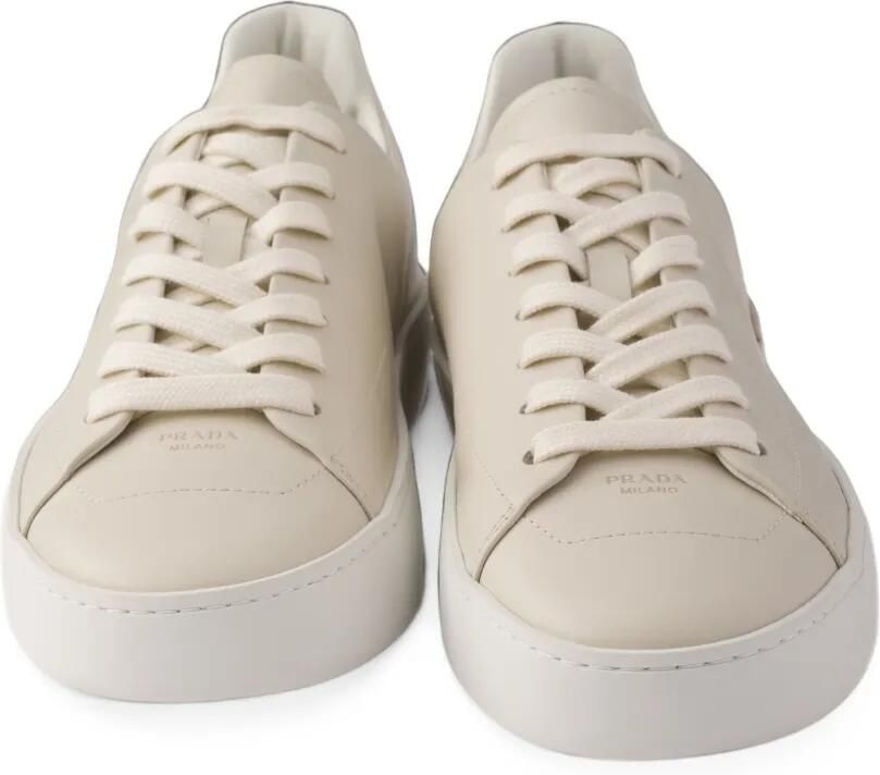 Prada Court leren sneakers Beige - Foto 3