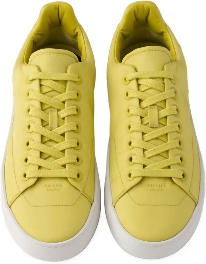 Prada Court Re-Nylon sneakers Geel - Foto 2