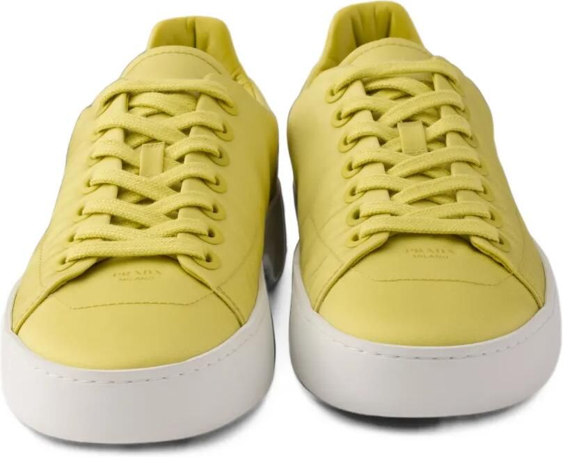 Prada Court Re-Nylon sneakers Geel - Foto 3