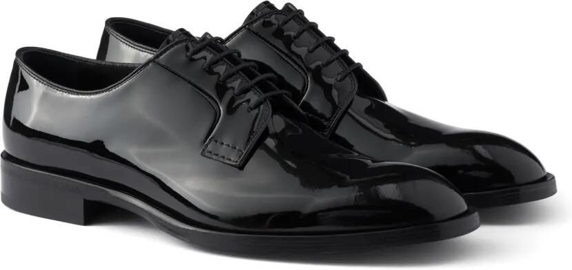 Prada Derby schoenen van lakleer Zwart - Foto 5