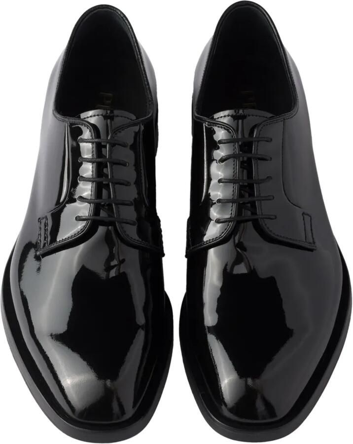 Prada Derby schoenen van lakleer Zwart - Foto 3