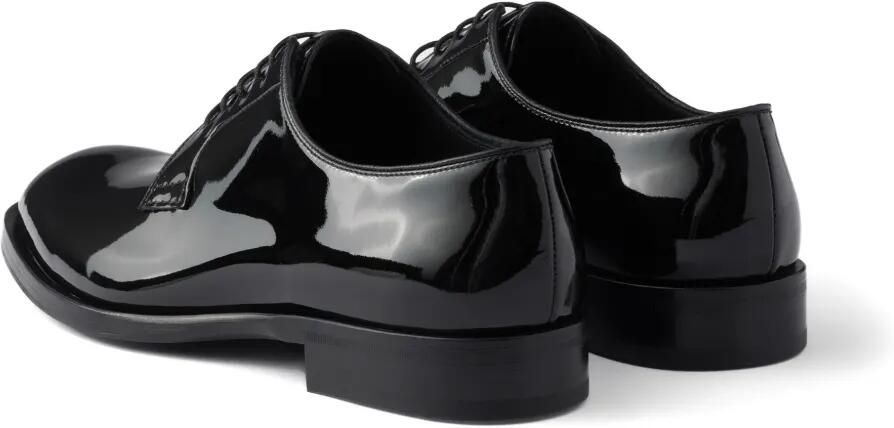 Prada Derby schoenen van lakleer Zwart - Foto 4