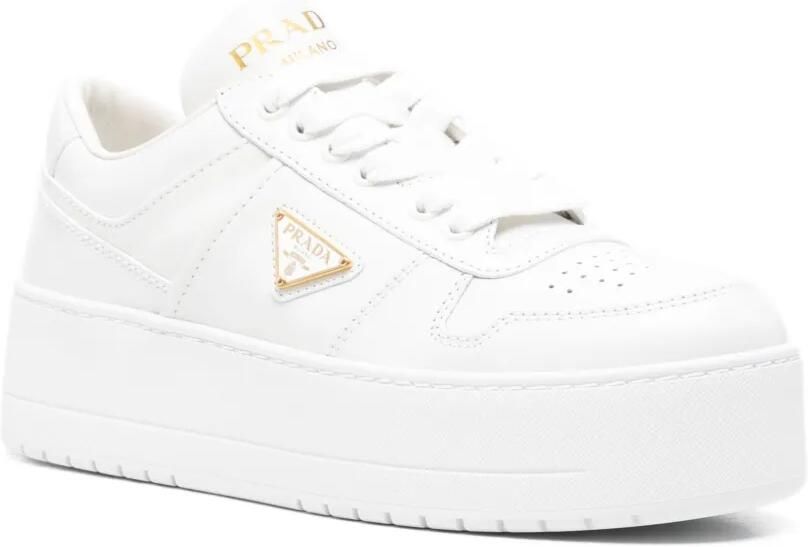 Prada Downtown Bold leren sneakers Wit - Foto 3
