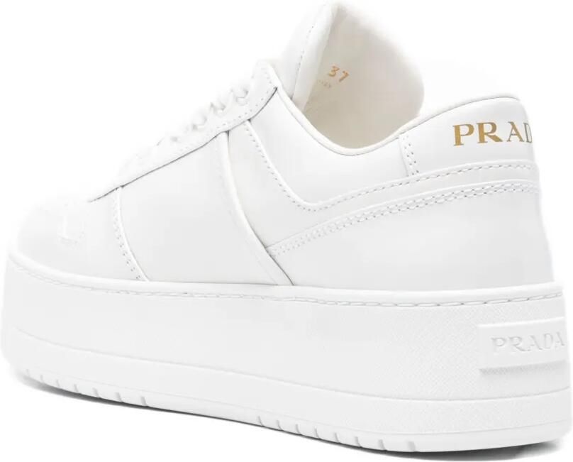 Prada Downtown Bold leren sneakers Wit - Foto 2