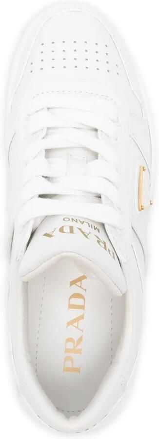 Prada Downtown Bold leren sneakers Wit - Foto 4