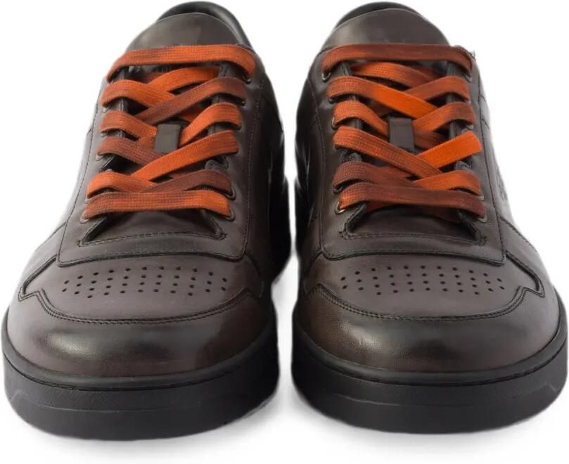 Prada Downtown leren sneakers Bruin - Foto 3