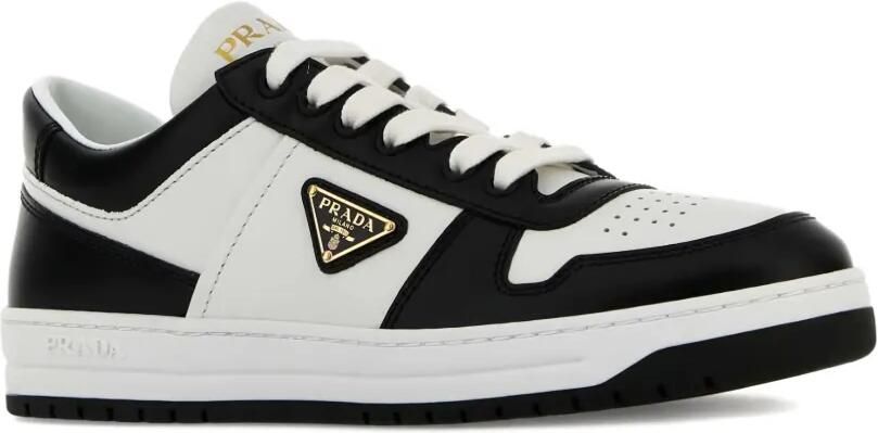 Prada Downtown leren sneakers Zwart - Foto 2